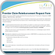 Provider Claim Reimbursement Request Form